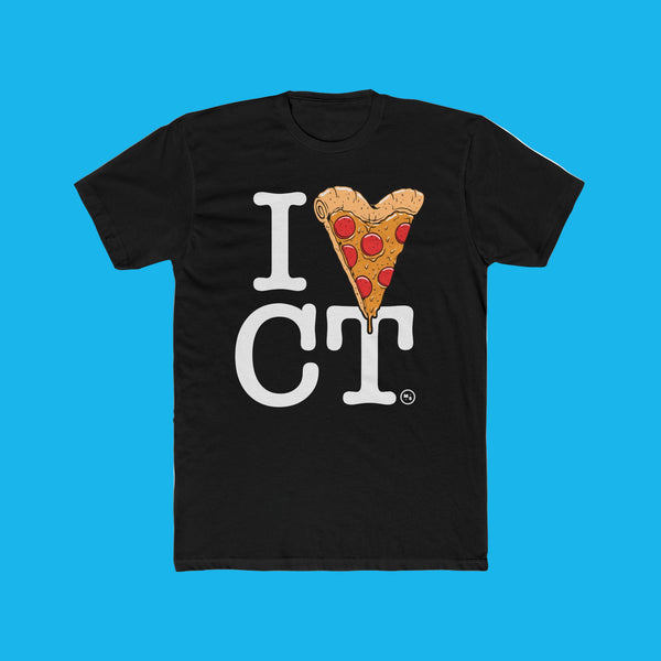 'I 🍕 CT' White Logo T-Shirt