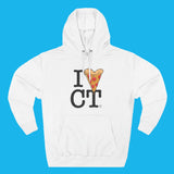 'I 🍕 CT' Black Logo Hoodie