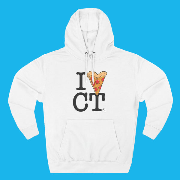 'I 🍕 CT' Black Logo Hoodie