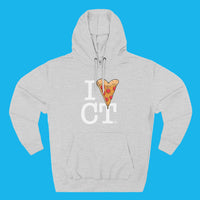 ‘I 🍕 CT’ White Logo Hoodie