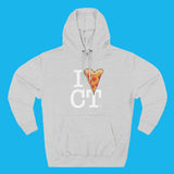 ‘I 🍕 CT’ White Logo Hoodie