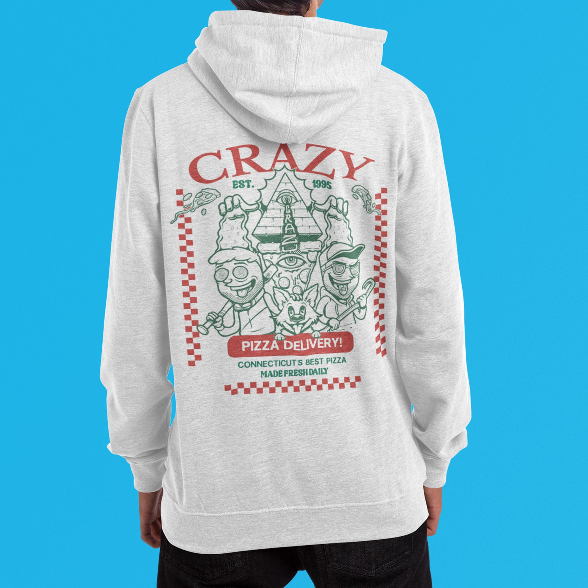Crazy Pizza Delivery Hoodie – Mike Squires