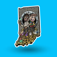 The 50 States Project - Indiana Sticker