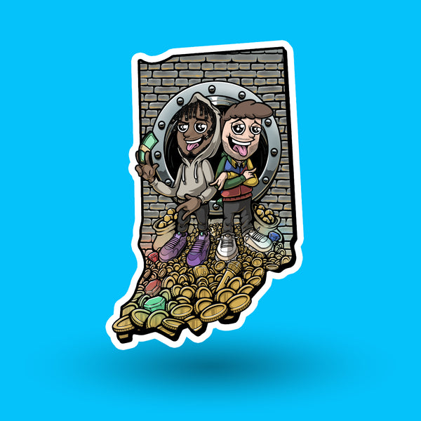 The 50 States Project - Indiana Sticker