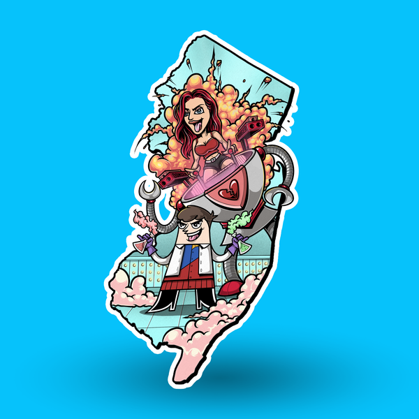 The 50 States Project - New Jersey Sticker