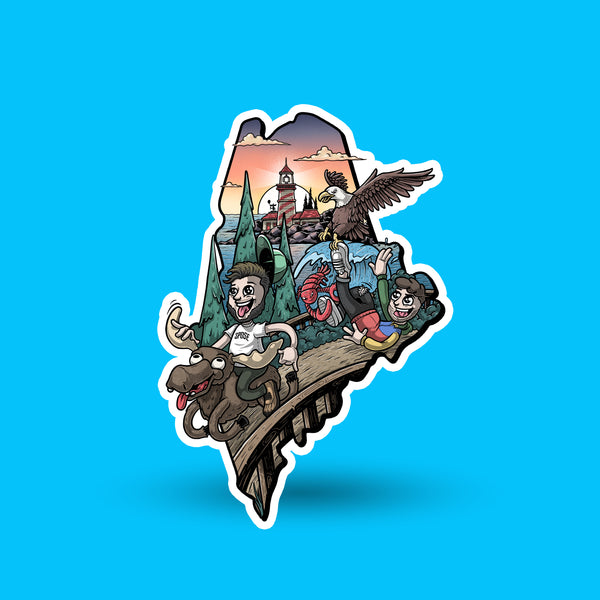 The 50 States Project - Maine Sticker