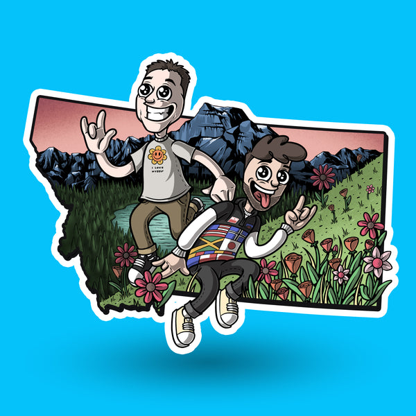 The 50 States Project - Montana Sticker